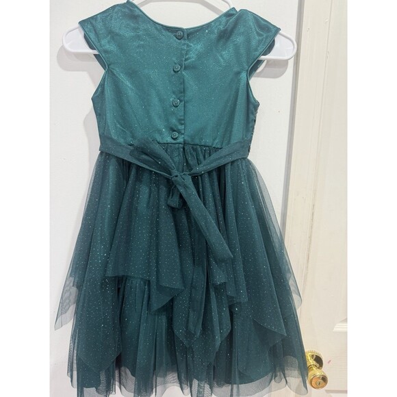 Jona Michelle Big Girl's Sparkling Soutache Sequin Fanciful Dress-Size-6 - Picture 3 of 6